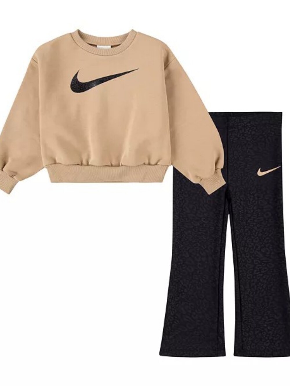 Nike Girls Swoosh Spirit Dri-FIT Leggings, 2-Piece Set Size 6X NWT - Picture 1 of 16